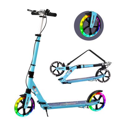 China Youth 2 Wheel Scooter With Foldable Adjustable Handlebars Durable Welded Construction Aluminum Kick Scooter For Teens And Adults for sale