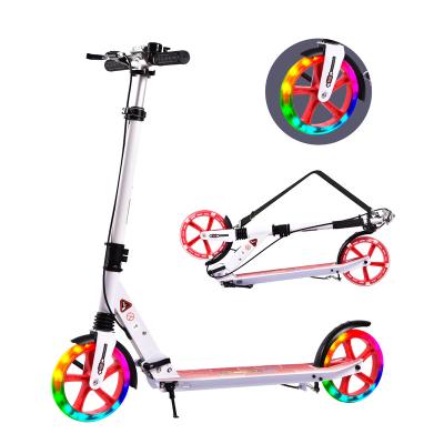 China Youth 2 Wheel Scooter with Foldable Adjustable Handlebars Aluminum Kick Scooter for Teens and Adults for sale