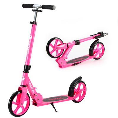 China Durable Foldable Kick Scooter 2 Wheel Large 200mm Fast Folding System Wheels Scooters For Adults And Teens for sale