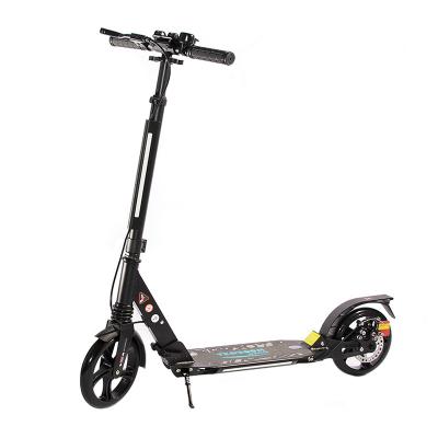 China Big 200mm PU Wheels Youth Kick Scooters For Adult With Disc Brake And Double Suspension for sale