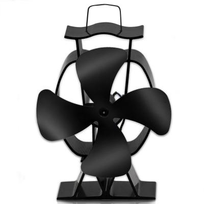 China High Efficiency Mini Heat Powered Wood Log Coal Pellet Stove Fan Non-Electric Self-Powered High Speed ​​Chimney Fan for sale