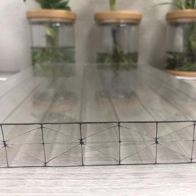 China Industrial Frame 30mm polycarbonate multiwall x structure retandant sheet for wall panel for sale