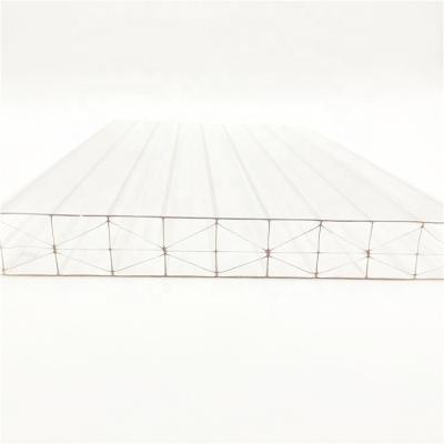 China Farmhouse Factory Price 16mm Thickness X Shape Hollow PC Polycarbonate Plastic Sheet for sale