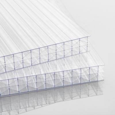 China Polycarbonate Sabic 6mm PC 8mm Twin Lexan Eco-friendly Wall Polycarbonate Cavity Covering Sheet For Greenhouse Polish Carbonate Sheet Sun Sheet for sale