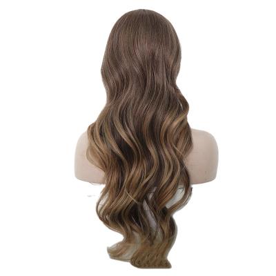 China Wholesale Hot Selling Glueless High Temperature Curly Wavy Women Water Wave Yarn Quality Hair Braided Wigs for sale