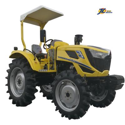 China W 80hp China factory 4X4 wheel 4WD manufacturer 60hp 70hp 80hp 90hp farm tractor building material stores china with optional implements wd-40 4 in 1 bucket for sale