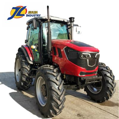 China FARMERS CHINA JIULIN INDUSTRY 90HP 95HP wd-40 farm heavy duty wheel tractor for sale with A/C cabin 4 in 1 front end loader for sale