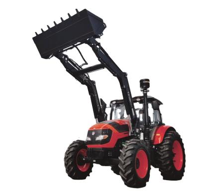 China High Quality 130HP 135HP 140HP 145HP 2WD 4WD Farm Wheel Tractors 4 Option In 1 Front End Loader Price For Sale for sale