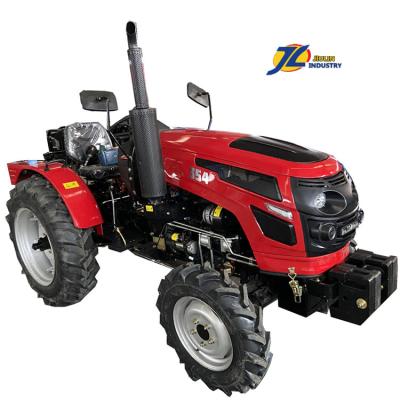 China Construction material stores W 35HP Chinese JIULIN 30hp 40hp medium tractor 354 tractor 4wd 4x4 farm 4wd tractor with front loader and slasher mower for sale