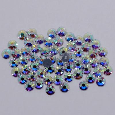 China Factory direct sale flat back hotfix rhinestones ab hotfix ss20 iron crystal fix color on crystal beads for hotfix patterns for sale