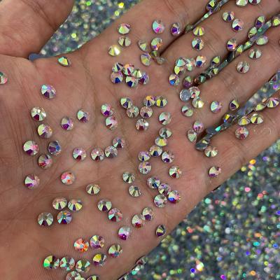 China Factory wholesale Flatback hot AB fix crystal rhinestones in ss3/ss4/ss5/sss6/ss8/ss10/ss12/ss16/ss20/ss30/ss34/ss40/ss48 for sale