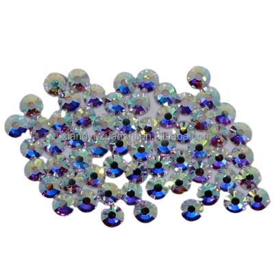 China Flatback Hot Fix Crystal Rhinestone Volume In Flat Back Glass Stones For Wedding Dress Decoration Iron On Transfer Rhinestones for sale