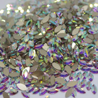 China Iron on at any ABTOP factory outdoor sale of non hot fix rhinestone crystal volume in flat back shaped ab crystal stones for sale