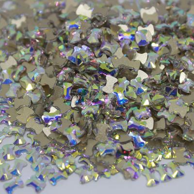 China Iron on at any ABTOP factory outdoor sale of non hot fix rhinestone crystal volume in flat back shaped ab crystal stones for sale