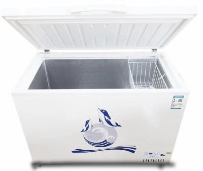 China Deli DC 186L chest freezer-12V 24V Solar C.A.C.C or 220V for sale