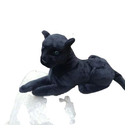 China Gift Kids Toys Stuffed Realistic Black Wild Leopard Soft Plush Toy For Kids Gift Custom Cheetah Stuffed Animal Toy for sale