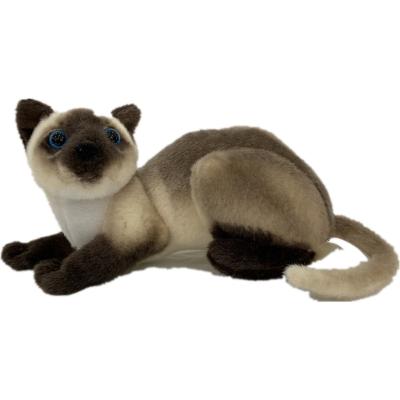 China Gift Kids Play Soft Toys Cat Soft Plush Oem Linen Plush Interactive Pet Toys Cat For Cat for sale