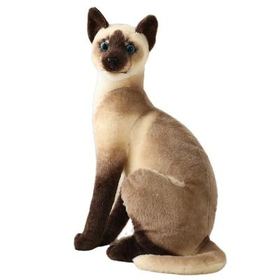 China Gift Kids Toy Maker Custom CAT Stuffed Simulation Animal Cute CAT Good Quality Stuffed Toy Cat Plush for sale