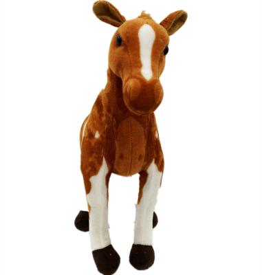 China Gift Children Play Toy Wholesale Cheap Cute Kids Brown Stuffed Animal Soft Toy Creative Soft Horse for sale