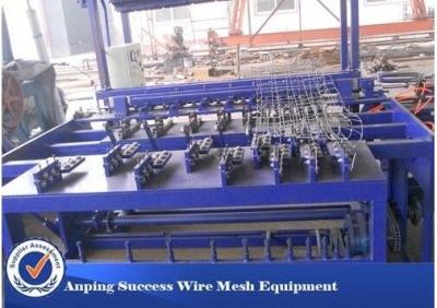 China Hot Dipped Galvanized Wire Grassland Fence Machine Blue Color Easy Operation for sale