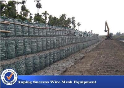 China Galvanized Low Carbon Gabion Wire Mesh Gabion Box Galfan Material 10x12 Cm for sale