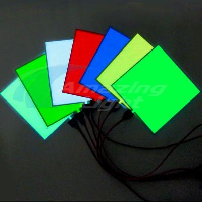 China Hot sale 10*10cm flexible EL panel backlight led display EL backlight with DC3V/DC5V/DC12V inverter for sale