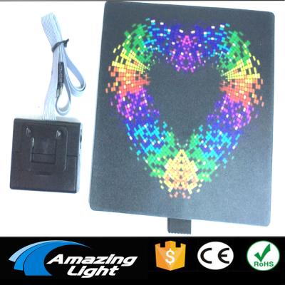 China Vintage El Heart Music EL Rhythm EL Lamp EL Light Panel Matial Noise Active EL Panel With Inverter for sale