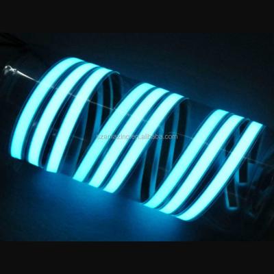 China New Arrivals 5 Colorful Flexible Neon Rope Light Strip EL Glowing Strip Light 1m With DC3V Inverter 1cm Width for sale