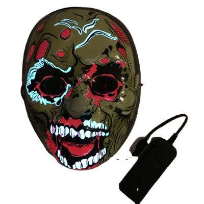 China Newest Hot Sale Fashion On/flash/off Led Party Facemask, EL 3D Mask Light Mask, Led Mask Halloween For Halloween Party Event for sale