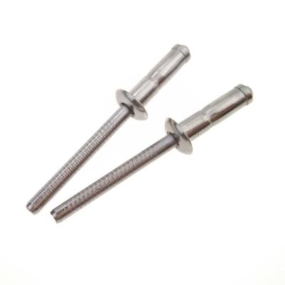 China Stainless Steel Blind Shade Rivets DIN 7337 Open Head Fasteners X12 M4 Standard Steel Mandrel for sale