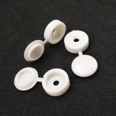 China Plastic White Plastic End Cap For M5 Screws Nylon Injection Molding Parts Assembly for sale