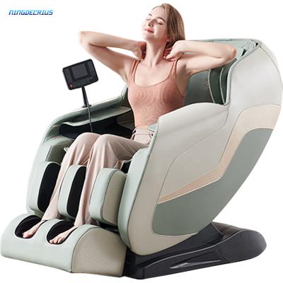 China NingdeCrius Luxury Foot 4D AI Smart Full Body Electric Recliner Massager SL Track Weightlessness Shiatsu 4d Massage Chair for sale