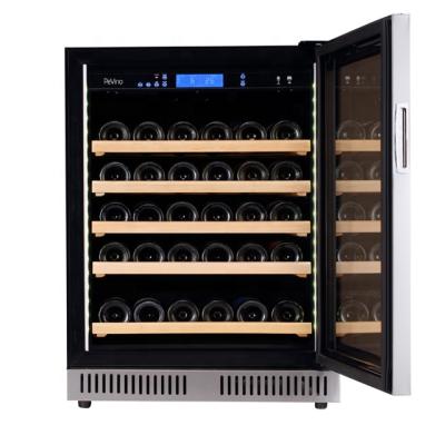 China Car 24 Inch Small Frigidaire 46 Wide Bottles Wine Fridge With Right Hinge Compressor Cooling System for sale