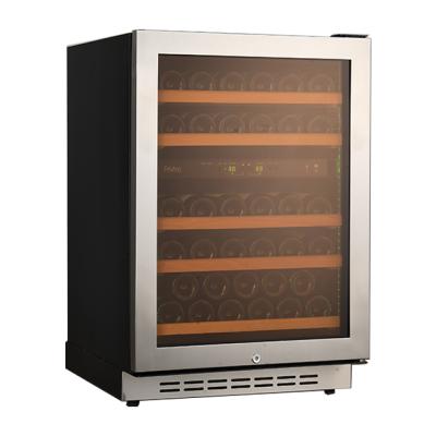 China Car Wine Cooler 50 Dual Zone Botellas Undercounter Wine Fridge with Temperature Control and Intelligent Control System for sale