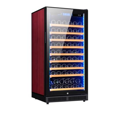 China Free Standing RV Wine Bottle Cooler Wine Storage Cabinets Glass Compressor 80 Vinotheque Cabinet for sale