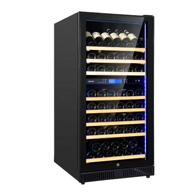 China Double RV Zone 80 Bottle Kitchenaid Wine Fridge Under Count Or With Rack With Smart Temperature Memrory System for sale