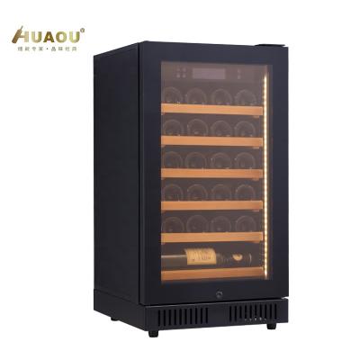 China Small Single RV 22 Bottle Zone Built In Wine Coolers In Cabinets Best Mini Fridge For Wine Ice Maker Under Counter for sale