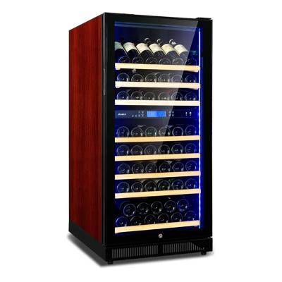 China Car 80 Bottle Compressor Wine Cooling System For Cellars Wine Fridges In Cabinet Temperature Setting With Lock Key for sale