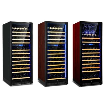 China Car 120 Slim Upright Bottle Wine Refrigerator Single Processing Chamber For Wine Cellar With Carbon Filter for sale