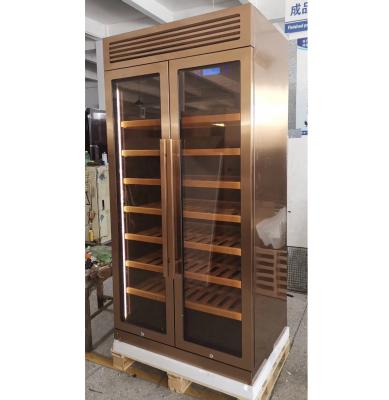 China RV 320 Bottle Champagne Glass Coolers Wine Cooler Stainless Steel Wine Fridge Must Buy Wine Fridge for sale