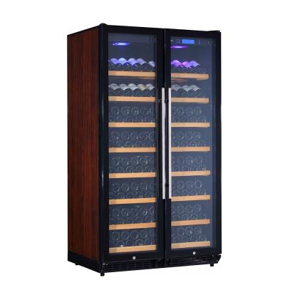 China Car 300 Large Bottle Red Wine And Quiet White Alone Stand Up Wine Fridge Refrigerator for sale