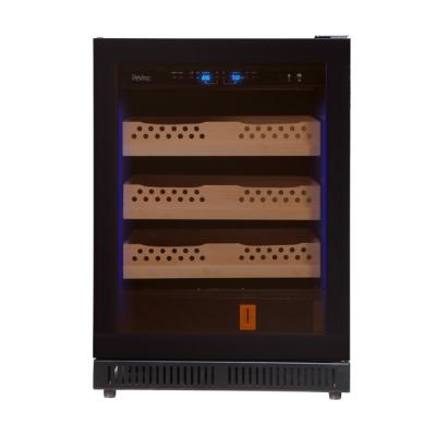 China Humidity 600 Humidity 600 Constant Temperature Wide Cigars 24 Inch LED Light Cigar Humidor Fridge Straight Cooler for sale