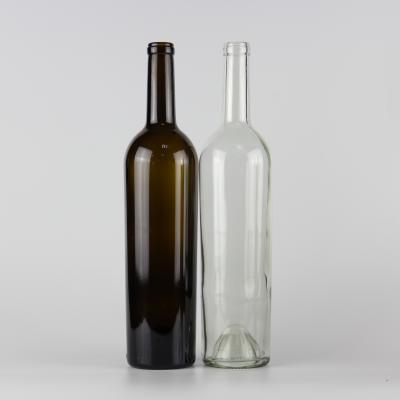 China High Quality Drink Size 330mm Transparent Wine Bottle For Bordeaux for sale