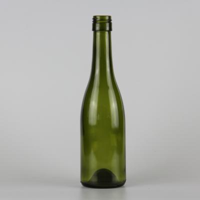 China 375ml Premium Beverage Small Wine Bottle With Burgundy Screw Cap for sale