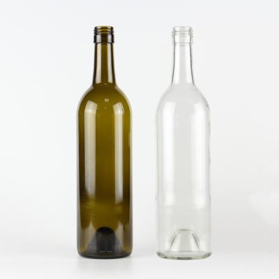 China Beverage 750ml Flint ROPP Glass Wine Bottle for sale