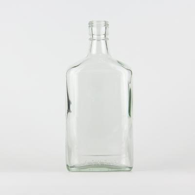 China Wholesale 350ml Clear Empty Screw Lid Glass Beverage Bottle For Wine for sale