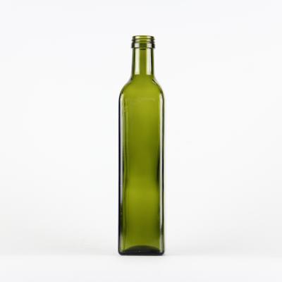 China Hot Sale 500ml Glass Beverage Screw Top Olive Oil Bottle for sale