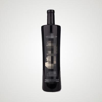 China Custom Black Beverage Glass Bottles Black Lye Bottles For Sale for sale