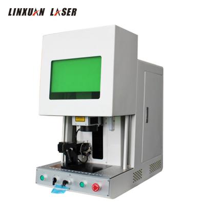 China Enclosed Laser Marking 50W 80W 100W Fiber Laser Engraving Machine For Phone Shell Logo Jewelry Mobile Locating Pendent Engraving Machine for sale