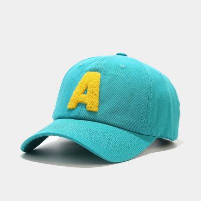 China Wholesale Custom Character Letter Towel Embroidery Baseball Dad Hat for sale